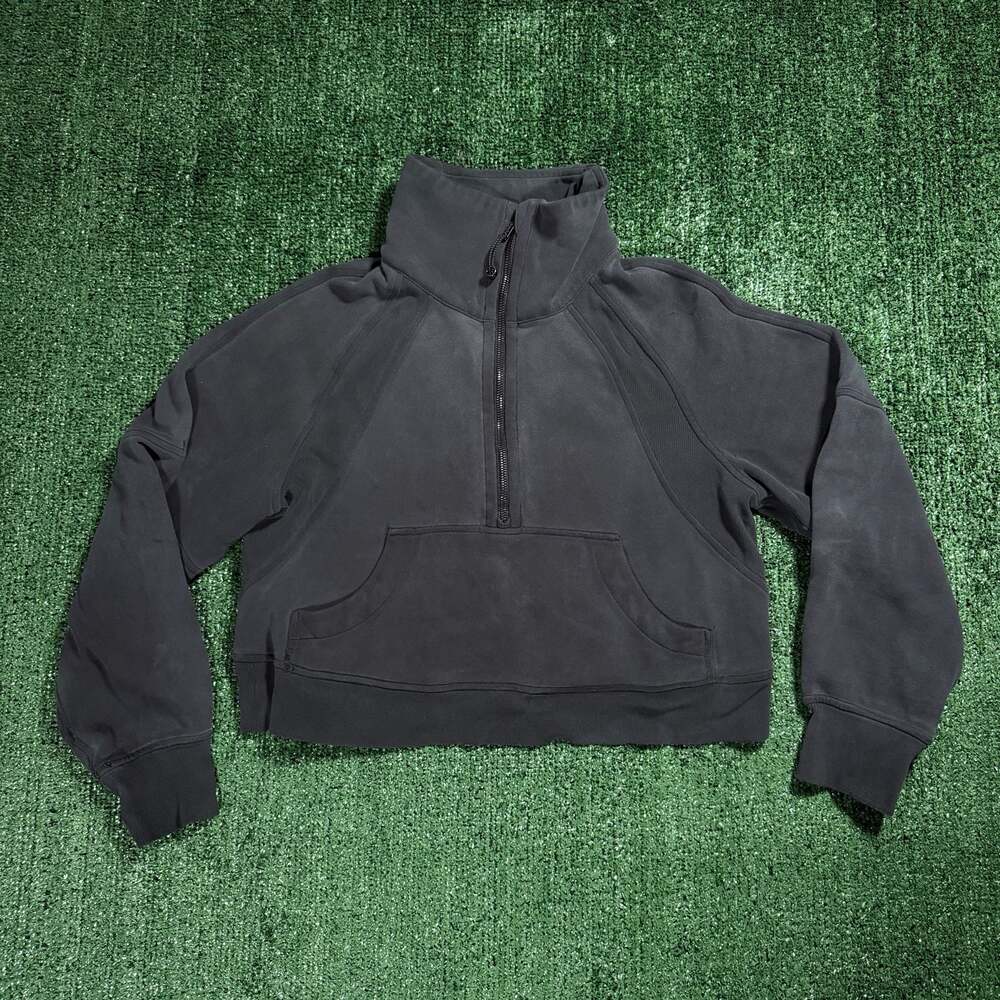 Lululemon Scuba Oversized Funnel-Neck Half-Zip Sweatshirt Black XS/S